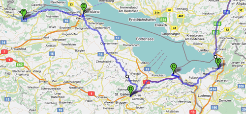 Miasta Północnej Szwajcarii - Sankt Gallen, Altenrhein, Konstancja, Stein am Rhein,  Winterthur, Zurycha